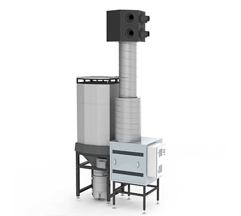SCS est un système de filtration centralisé pour l'enlèvement des fumées dégagées lors des processus de soudure, découpe et meulage dans l'industrie métallurgique.